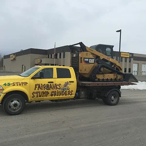 Hauling the skidsteer