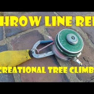 Throw Line Reel for Tree Climbing_A better way to use throw line in a tree