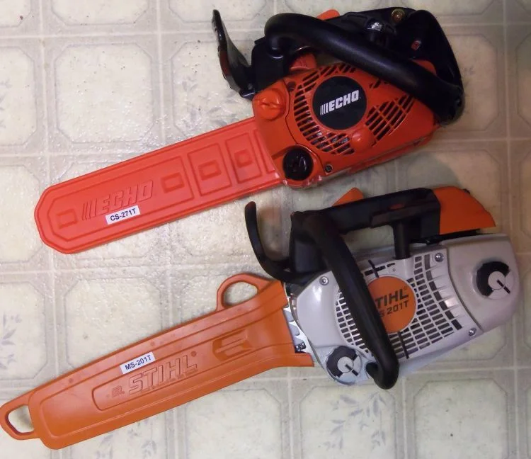 Echo CS-271T and Stihl MS-201T - LEFT SIDE VIEW